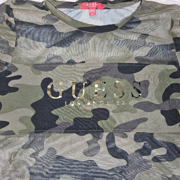 Sheer camo Guess shirt - Picture 4 of 7